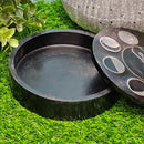 Boîte en Pierre à Savon - Déesse de Lune Ronde et Phases 5"