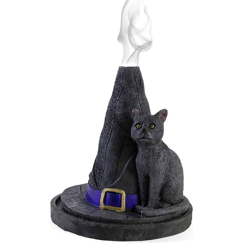 Incense Burner - Cat On Witch Hat - Cones
