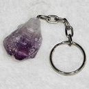 Keychain - Rough Point Amethyst 1"