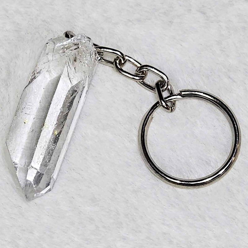 Keychain - Rough Point Crystal 1"