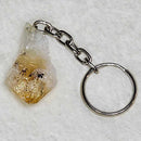 Porte-clés - Citrine brute pointe 1"