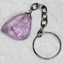 Keychain - Tumbled Stone - Amethyst - 0.75" to 1.5"