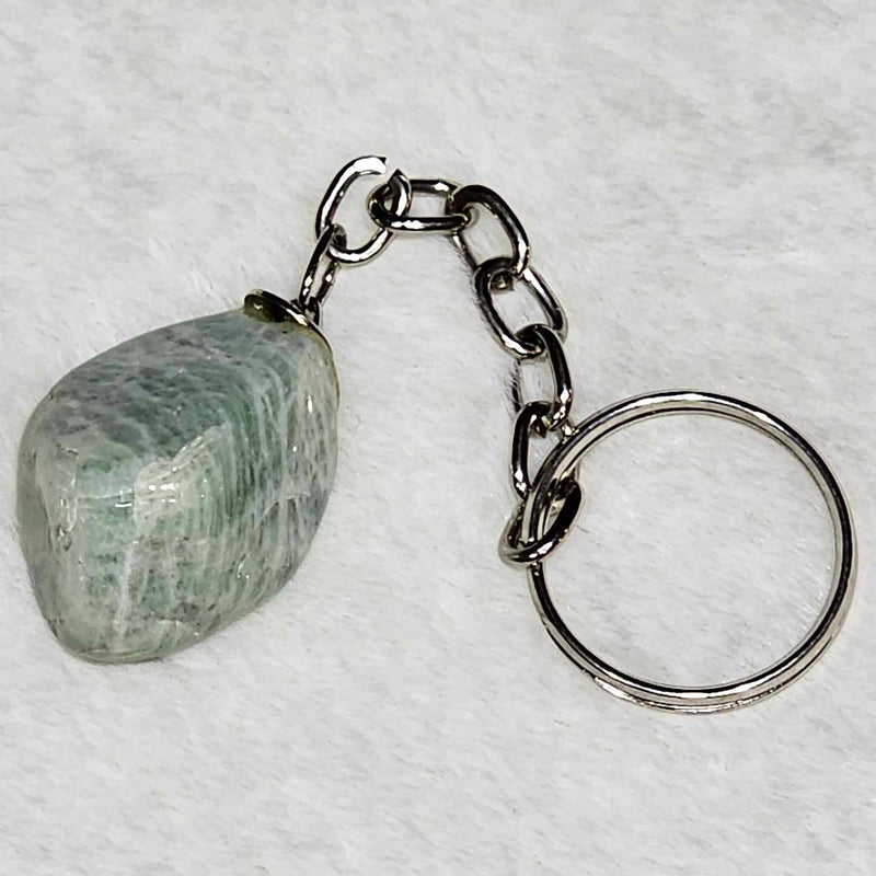 Keychain - Tumbled Stone - Amazonite - 0.75" to 1.5"