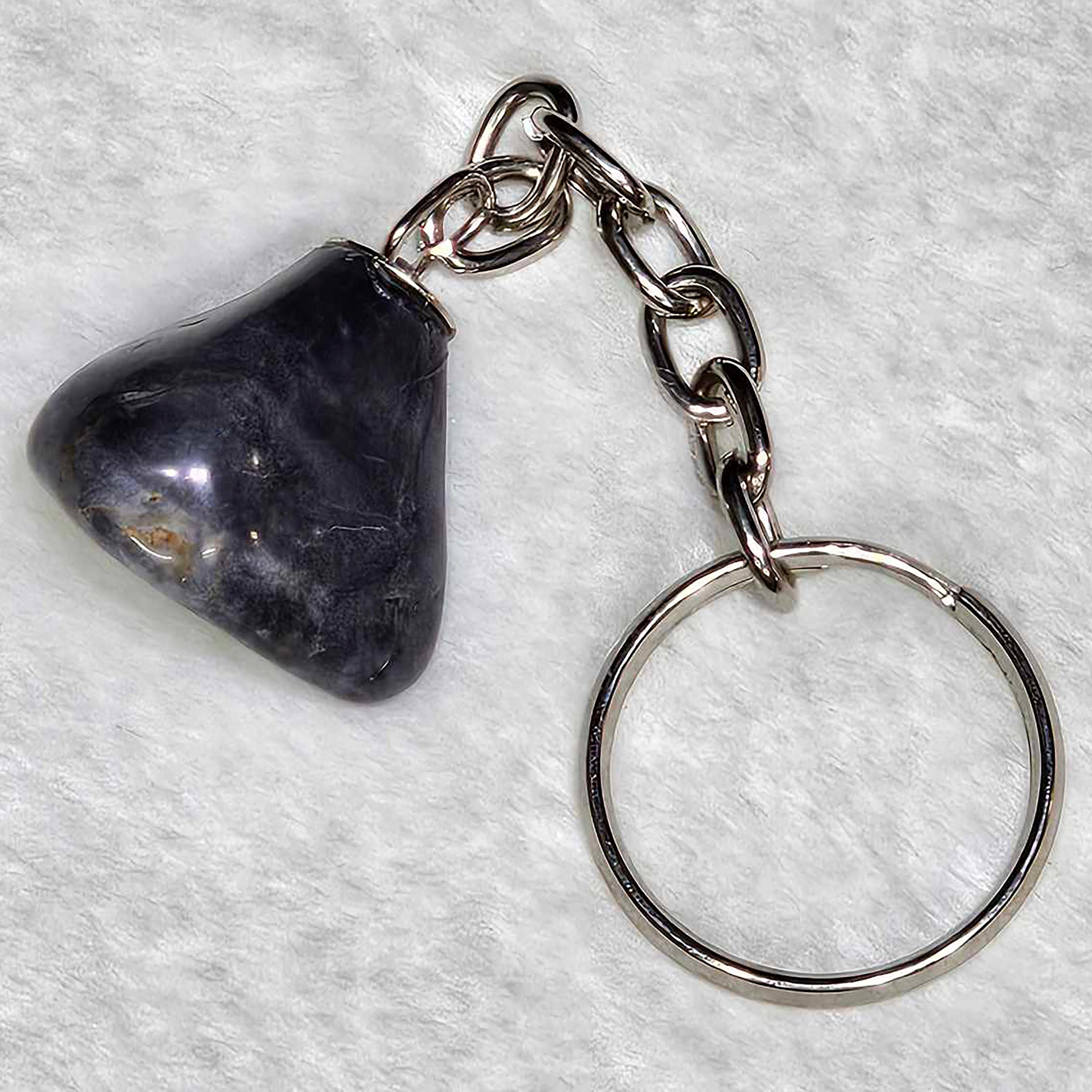 Keychain - Tumbled Stone - Cats Eye - 0.75