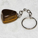 Keychain - Tumbled Stone - Tigers Eye - 0.75" to 1.5"