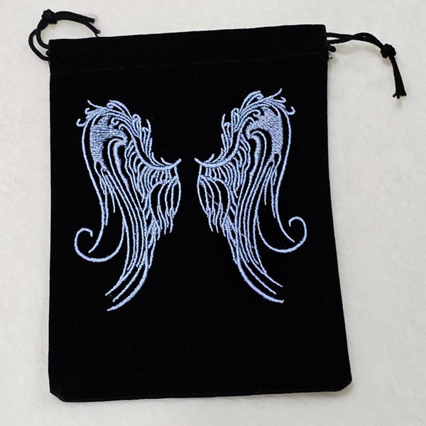 Velvet Bag - Angel Wings - 5" x 7"