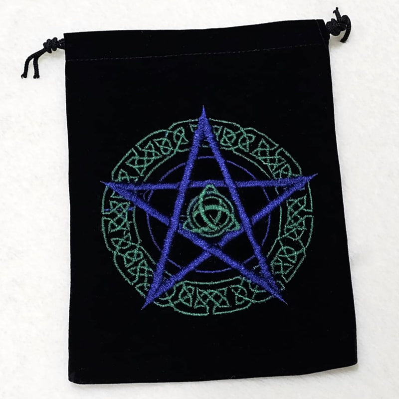 Velvet Bag - Celtic Pentacle - 5" x 7"