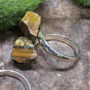 Ring - Rough Tigers Eye (Adjustable)