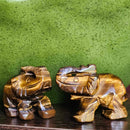 Tigers Eye Carved Elephant - Appx. 1.5" by 1.25" Tall