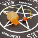 Pendulum - Carved Carnelian Skull