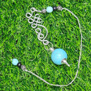 Pendulum - Turquoise Double Infinity Symbol Sephoroton