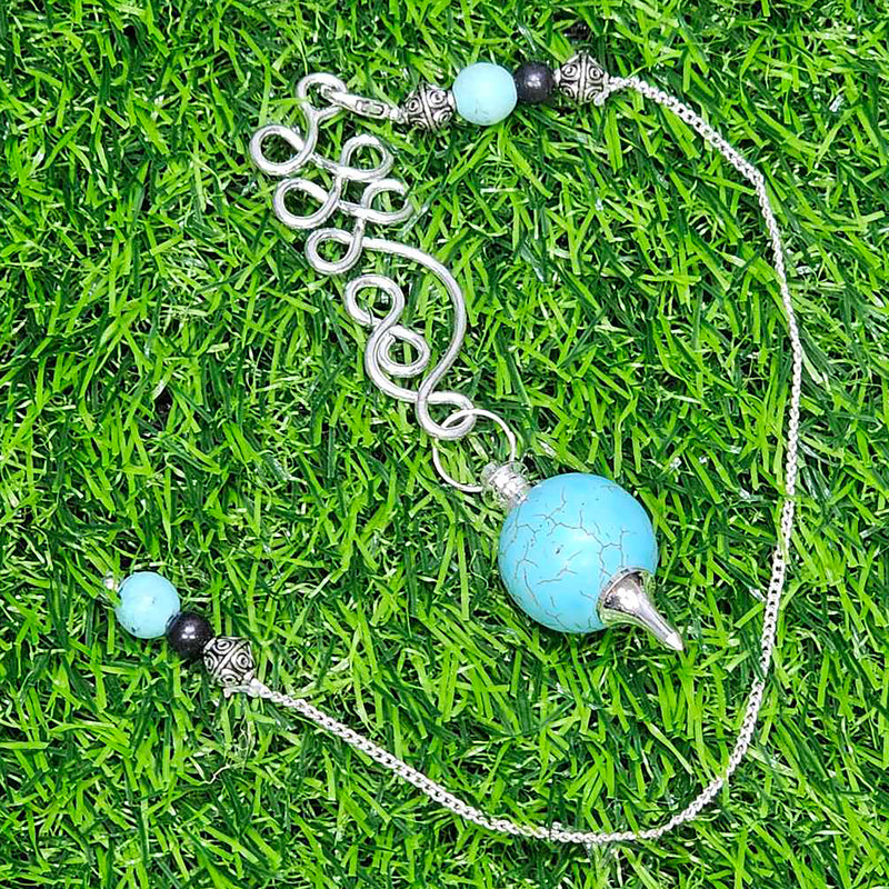Pendule - Symbole Double Infini Turquoise Sephoroton