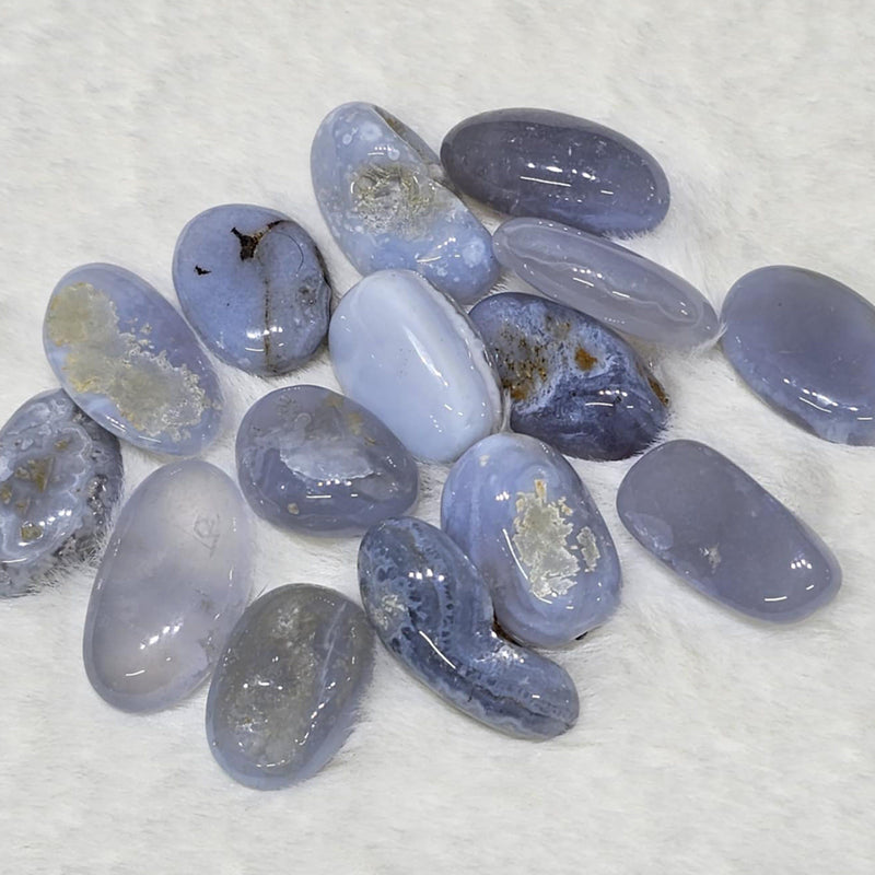 Agate (Blue Lace) Tumbled Stone