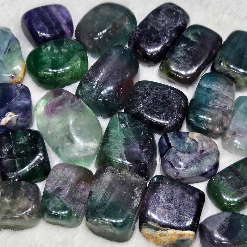 Fluorite Tumbled Stone - Grade A