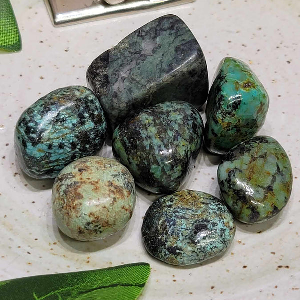 Turquoise Africaine Tumbled Stone