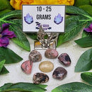 Pierre roulée rhodonite