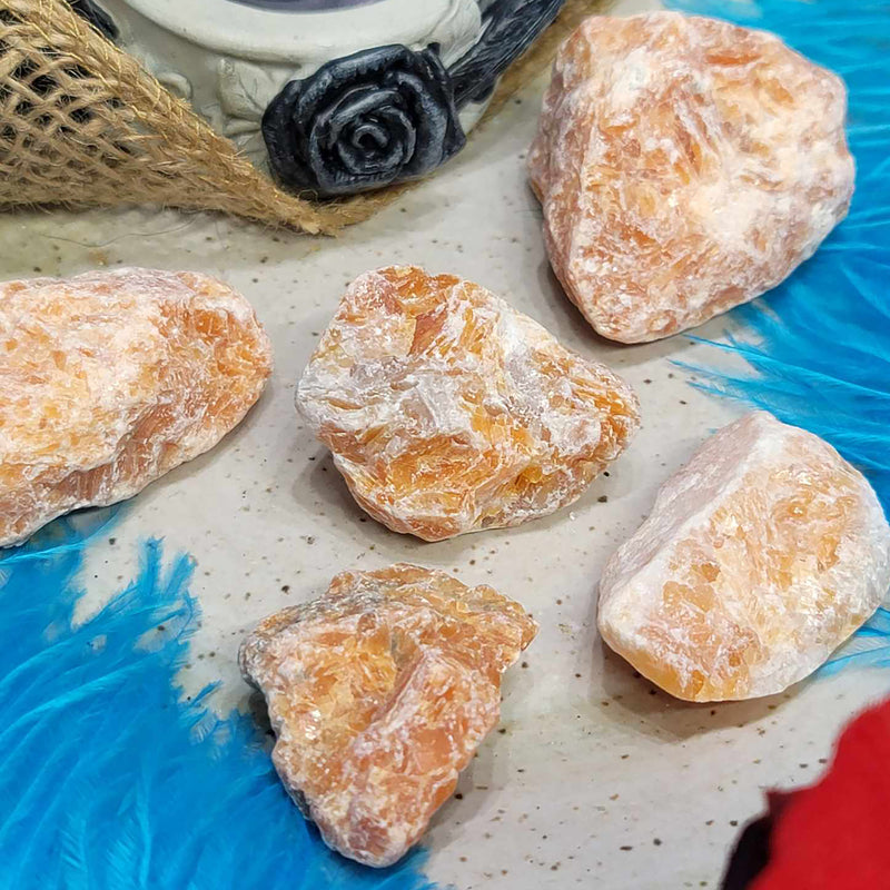 Rough Nugget - Orange Calcite