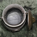 Chaudron - Fonte de qualité alimentaire 7,5" x 6,5" avec Pentacle