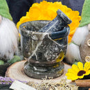 Mortar & Pestle - Green Marble - 4"