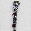 Wand - Pentacle with Carnelian - 12.5"