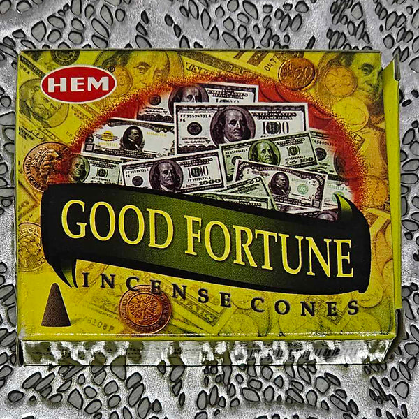 HEM Good Fortune Incense Cones (Box of 10)
