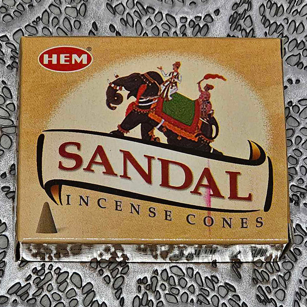HEM Sandal Incense Cones (Box of 10)