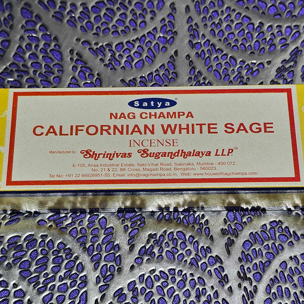 Satya - Californian White Sage Incense - 15 Grams
