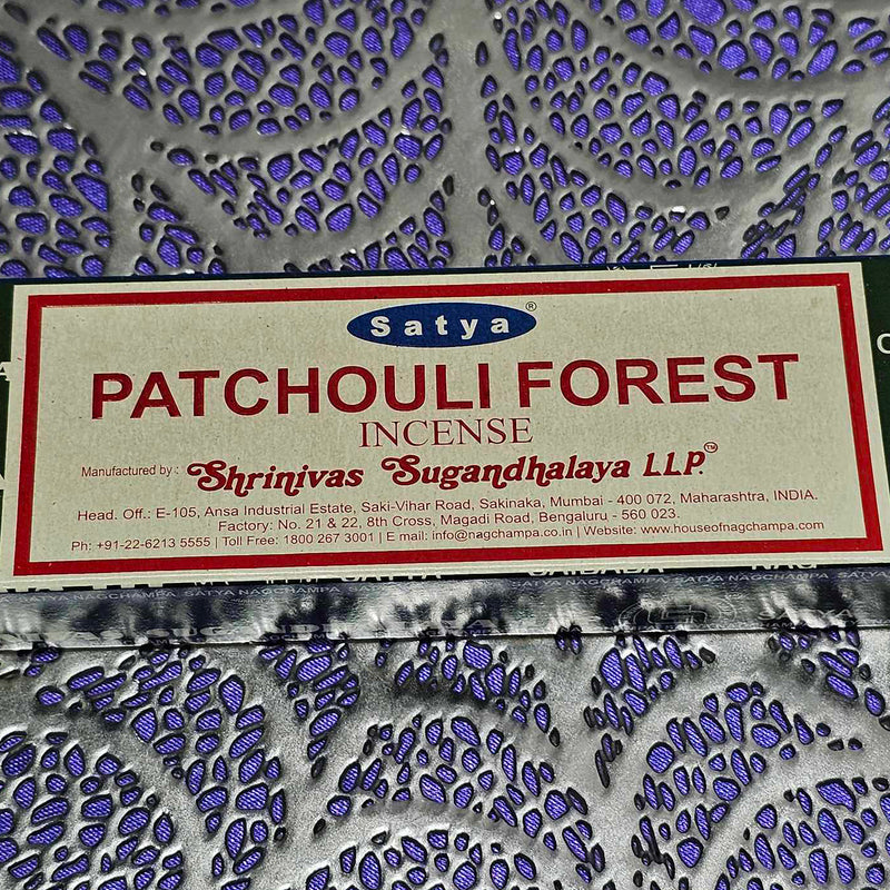 Satya - Patchouli Forest Incense - 15 Grams