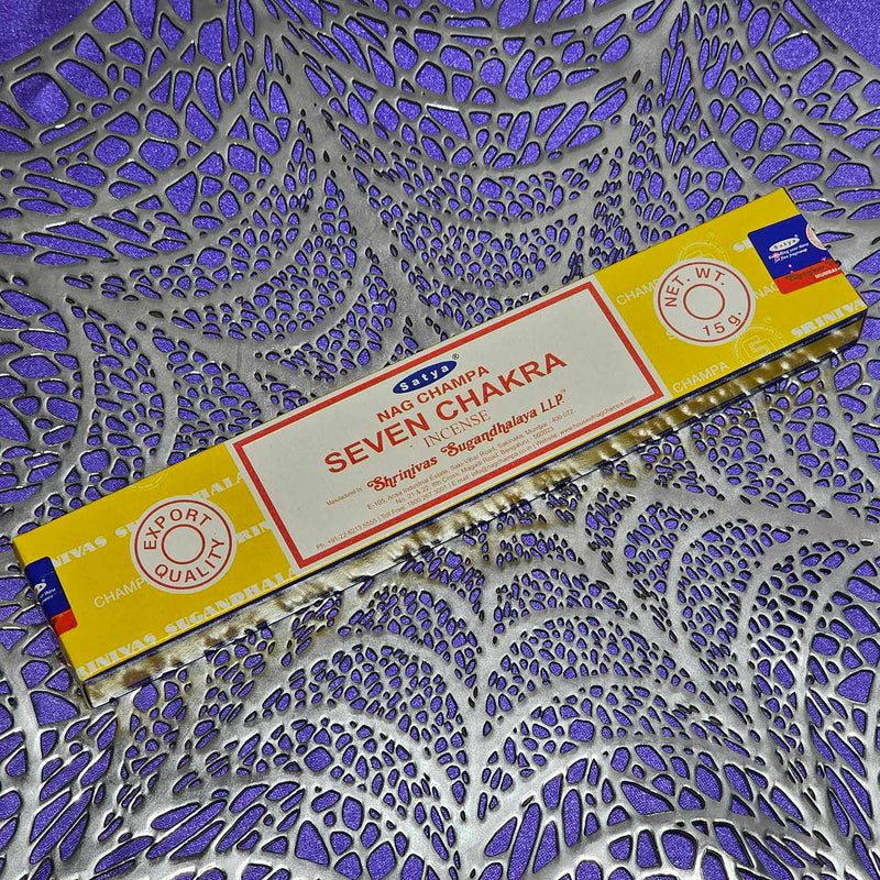 Satya - Seven Chakra Incense - 15 Grams