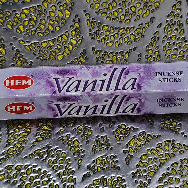 Bâtons d'encens vanille HEM (20 grammes)