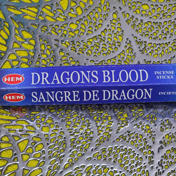 Bâtons d'encens sang Blue Dragons HEM (20 grammes)