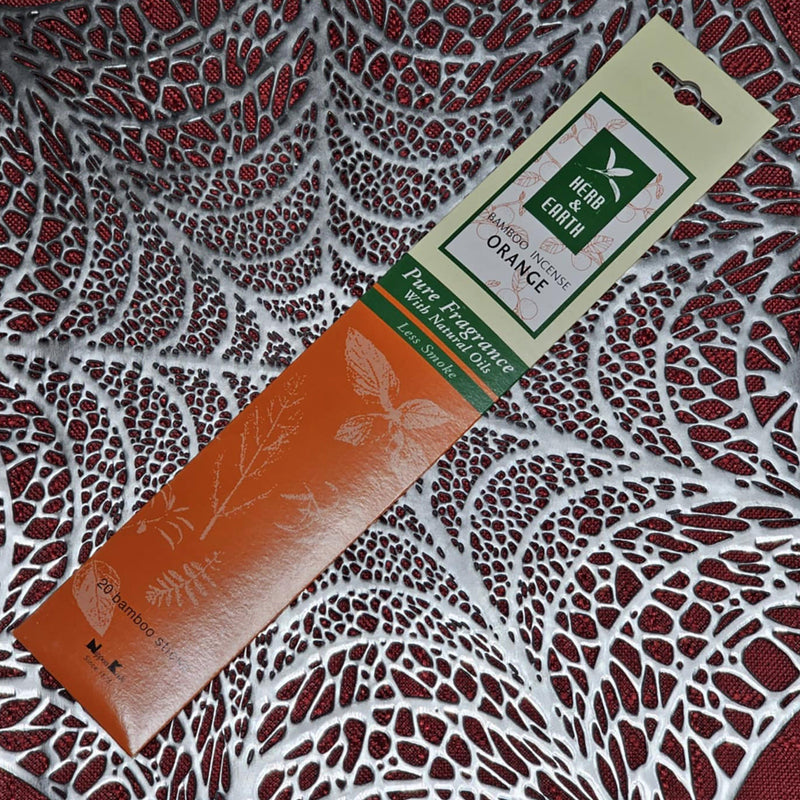 Herb & Earth - Orange - Incense Sticks (20 Per Pack)