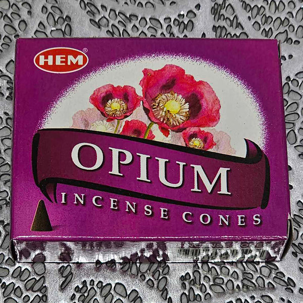 Cônes d'encens HEM Opium (Boîte de 10)