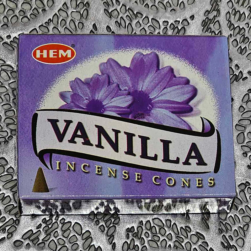 HEM Vanilla Incense Cones (Box of 10)