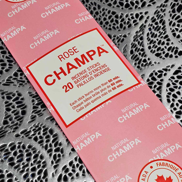 Natural Champa Incense Sticks - Rose (20 Sticks)