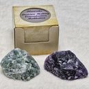 Boxed Rough Gemstone 20 to 40gram piece - Fluorite