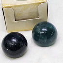 Boxed Sphere Gemstone 1" to 1.5" - Fluorite