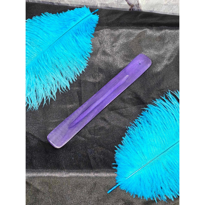 Wood Incense Holder - Purple