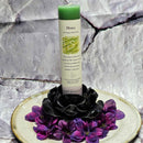 Bougie pilier magique à base de plantes – 17,8 cm de haut – Argent