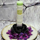 Bougie pilier magique à base de plantes – 17,8 cm de haut – Abondance