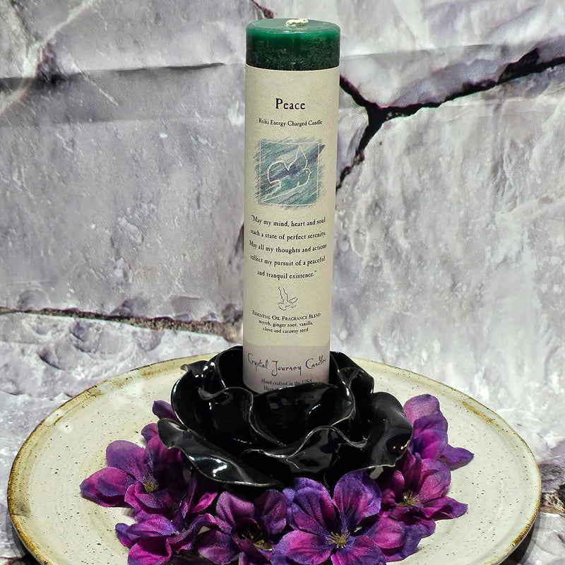 Herbal Magic Pillar Candle - 7" Tall - Peace