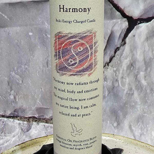 Herbal Magic Pillar Candle - 7" Tall - Harmony
