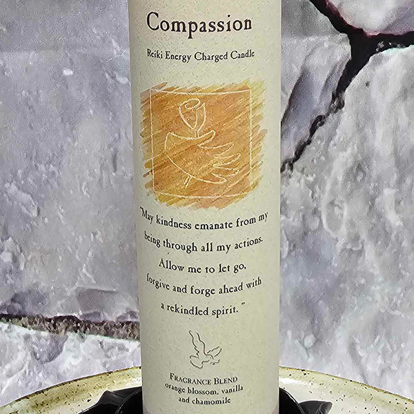 Herbal Magic Pillar Candle - 7" Tall - Compassion