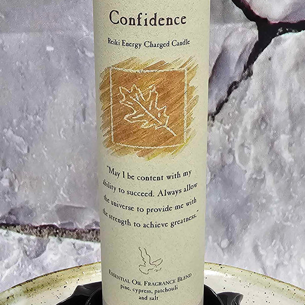 Herbal Magic Pillar Candle - 7" Tall - Confidence