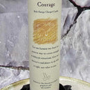 Bougie pilier magique à base de plantes – 17,8 cm de haut – Courage