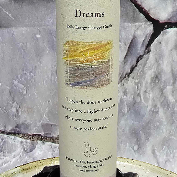 Herbal Magic Pillar Candle - 7" Tall - Dreams