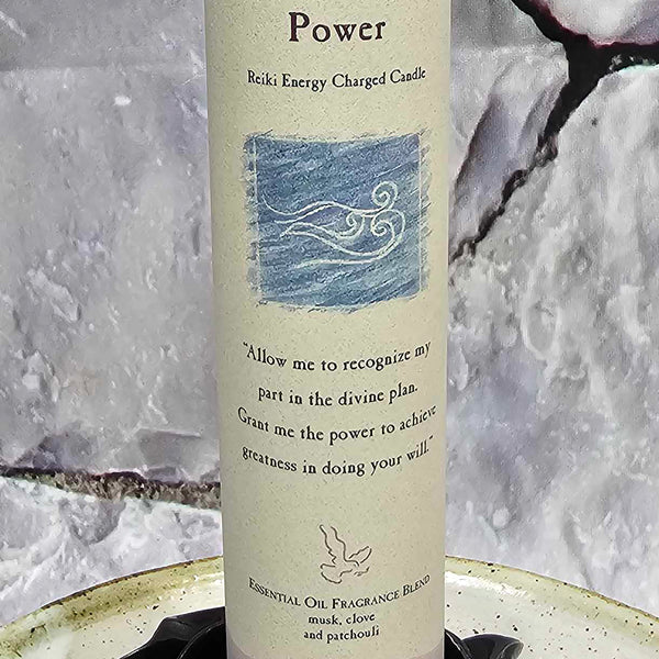 Bougie pilier magique à base de plantes – 17,8 cm de haut – Puissance