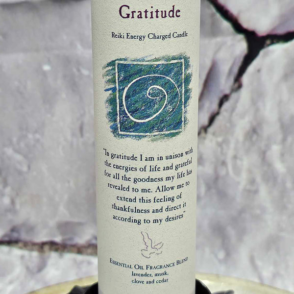 Herbal Magic Pillar Candle - 7" Tall - Gratitute