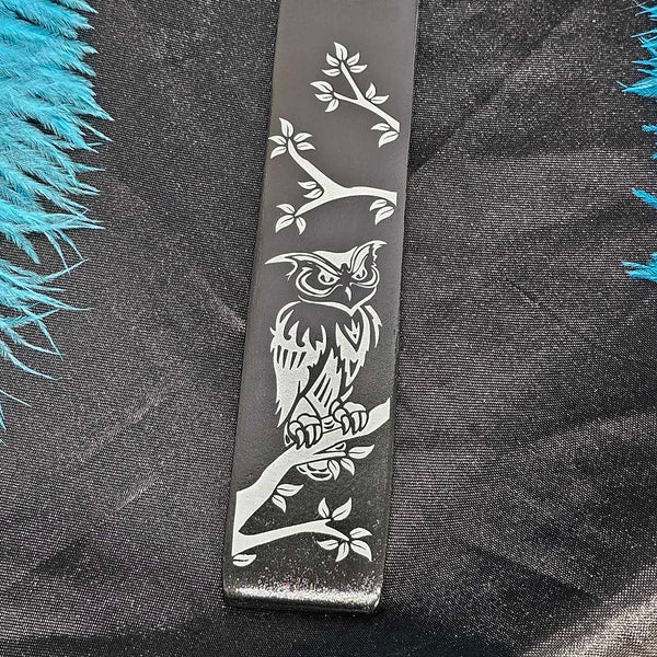 Painted Wood Incense Holder - w/Owl and Branches