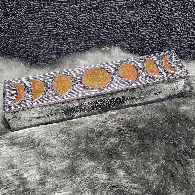 Incense Storage Box - Moon Phases